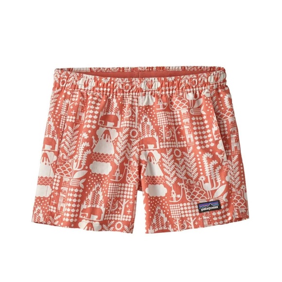 Patagonia Other - Patagonia Baggies Patterned Shorts Elastic Waist MCQUAIL: PEAK PINK XL